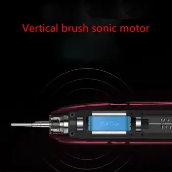 

1 Set Adult Sonic Toothbrush Electric Vertical Brush 4 Modes Smart Timer 4 Heads