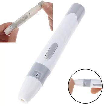 

2 Styles Lancet Pen Lancing Device For Diabetics Blood Collect Adjustable Depth Blood Sampling Glucose Test Pen