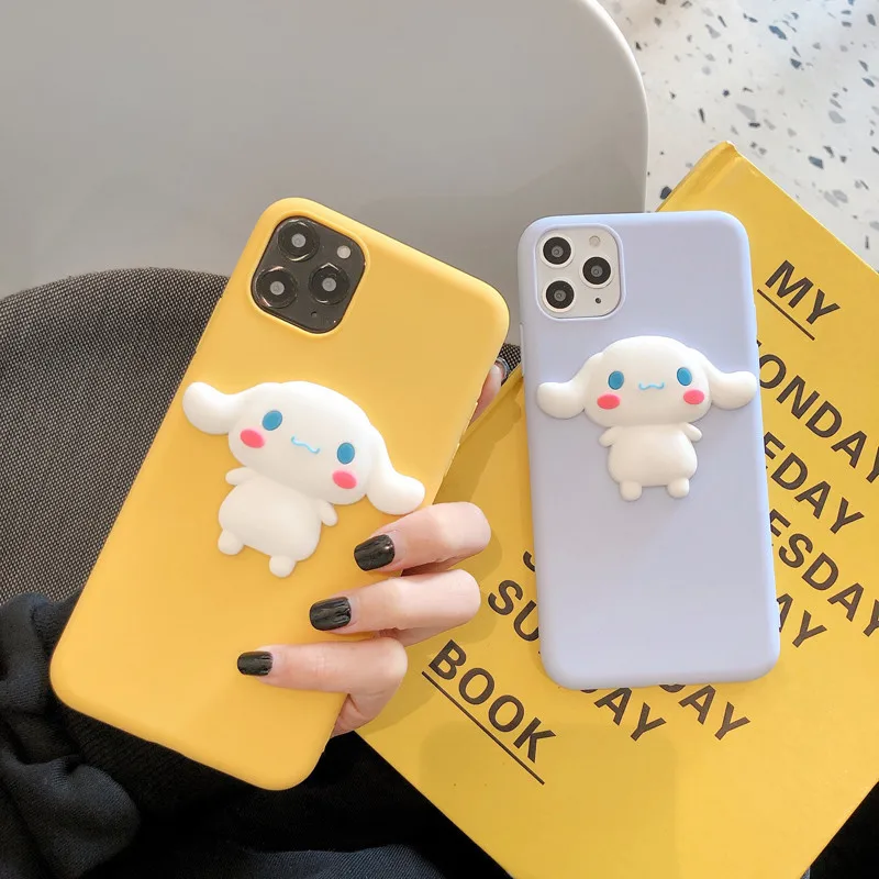 Милый мягкий силиконовый чехол для телефона с большими ушками iPhone 11 Pro Max X Xr Xs 6S 7 5