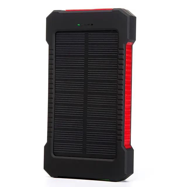 Portable Solar Power Bank 20000mah Waterproof External Battery Backup Powerbank 20000 mah Phone Battery Charger LED Pover Bank 5