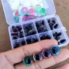 High Quality 48pcs 3D Glitter Plush Plastic Safety Eyes For Toys Amigurumi Doll Making Eyes For Dolls Mix Animal Box 12mm 1