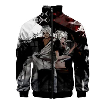 

Gintama 3D Pattern Anime Bomber Jackets Cartoon Sakata Gintoki Zipper Jackets Spring Autumn Men Women Windbreaker Jackets Casual
