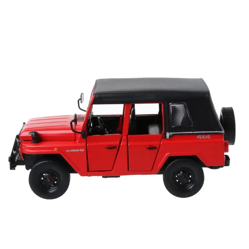 

New 1/28 Scale Beijing 2020 JEEP SUV Car Toys Diecast Metal Pull Back Sound Light Car Model Toy for Children Gift Toys