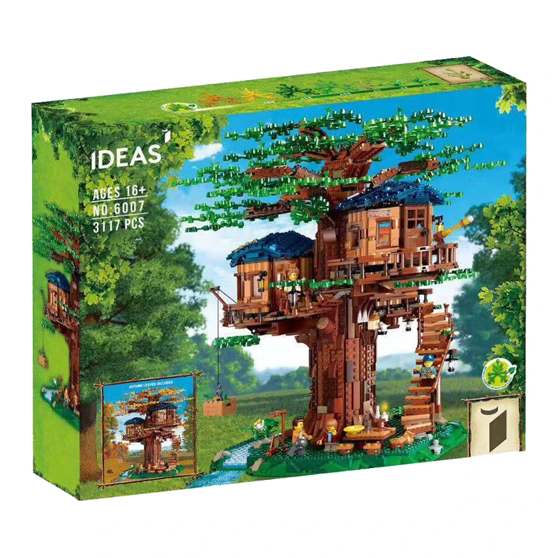 

New 3117 Pcs Toys Tree House Compatible Legoingly Ideas 21318 Building Blocks Bricks for Children Educational Toy Christmas Gift