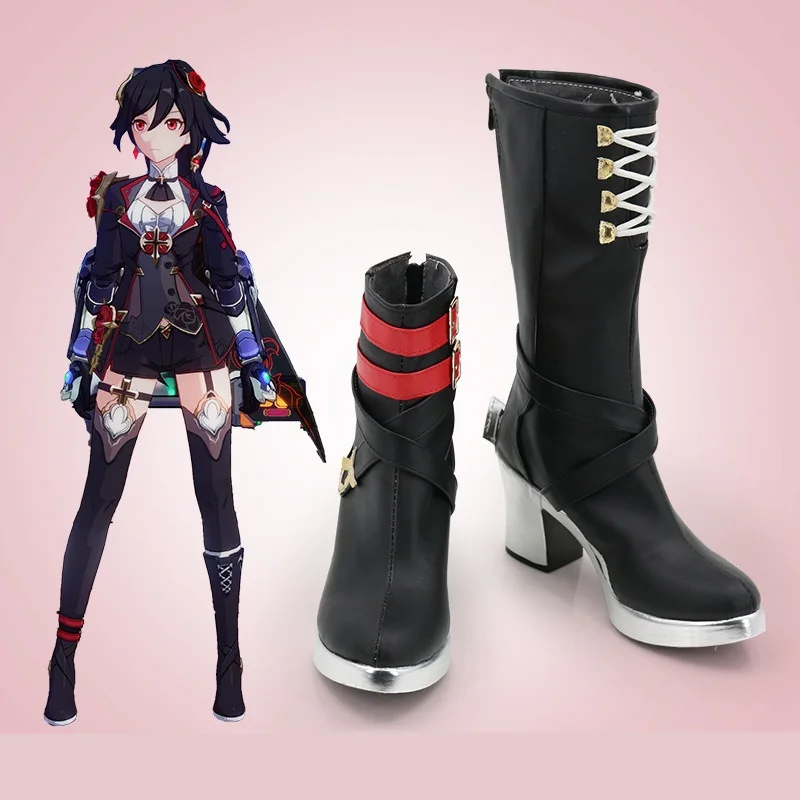 

Unisex Anime Cos Fu Hua Cosplay Costumes Boots Shoes Halloween Christmas Party Custom Size