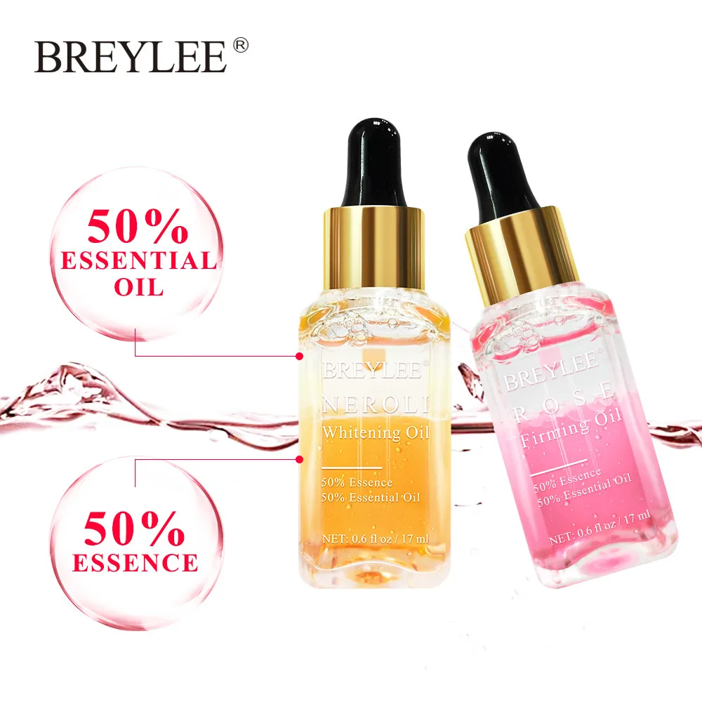 NEROLI and ROSE BREYLEE 2 шт. отбеливающие эфирные масла Гиалуроновая кислота Увлажняющий Крем эссенция Роза подтягивающая для лица Сыворотка анти-старения уход за кожей лица - Вес нетто: NEROLI and ROSE
