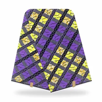 

2019 New tissus Wax nigeria ankara print fabric african tissus real wax veritable wax tissus sewing material for dress