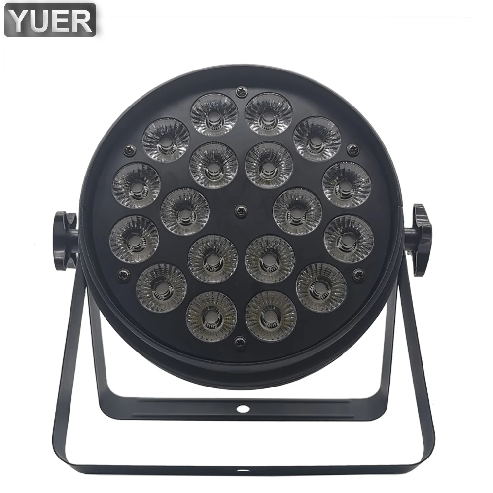 Aluminum Alloy LED Flat Par 18x10W/15W/18W Lighting DJ Party  DMX 512 Light Sound Disco Wash Strobe Lighting Stage Bar Lights