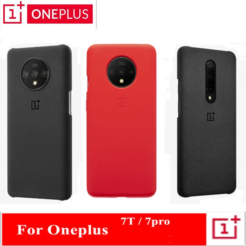 

100% Official Original Oneplus 7 T/ 7 TPro Back Case Silicone Sandstone Nylon Karbon Bumper Cover Oneplus case