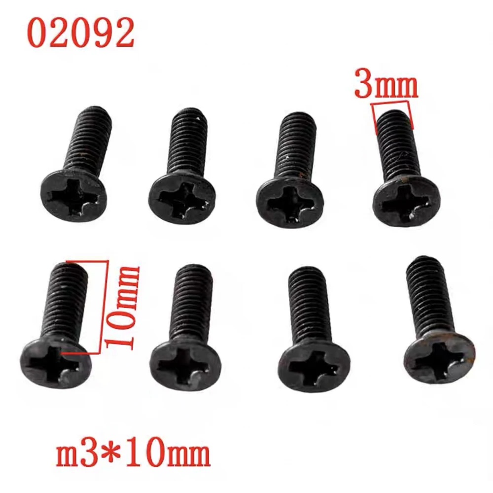 8PCS M3 M4 Screw Head Pan Head Machine Screw Nut 02055 02092 02094 02096 02097 02099 02102 02127 08024 for 1:10 HSP RC Cars