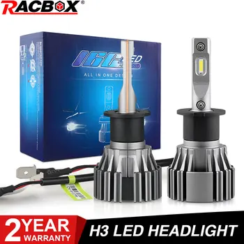 

H3 Mini Led Car Headligt Bulb 80W 6500K White Light Auto LED Lamps 12V CSP Fog Lights Auto Headlamp Bulbs Copper Pipe Cooling