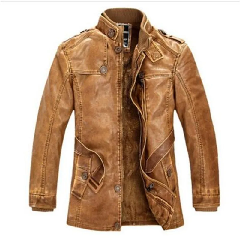 Брендовая кожаная куртка для мужчин зимняя бомбер мотоциклетные кожаные куртки
