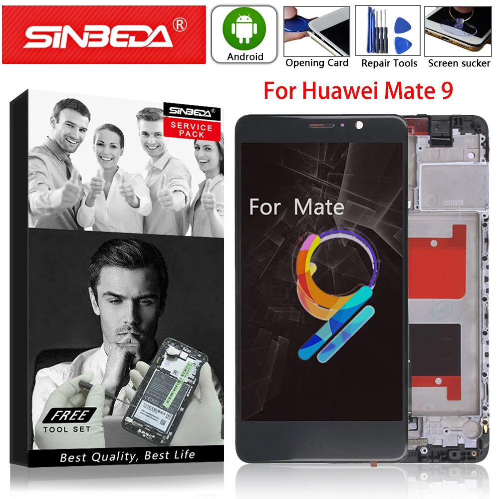 5 9 &quotдля HUAWEI Mate ЖК дисплей сенсорный экран с рамкой Digitizer для Mate9 MHA L09 L29 AL00|Экраны