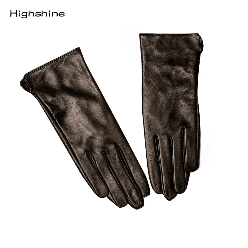 Зимние перчатки из натуральной кожи перчатки из овчины добавить бархат утолщение перчатки для сенсорных экранов женские перчатки с сенсорным экраном