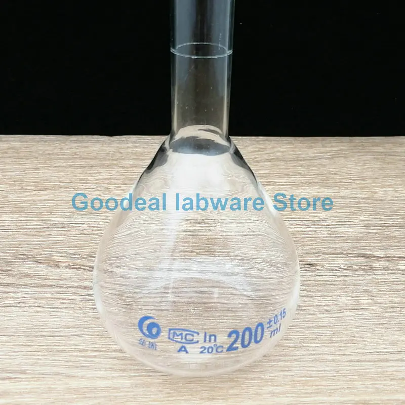 1ml to 500ml Clear Glass Volumetric Flask with Grinding mouth plug Teaching instruments for chemistry experiments