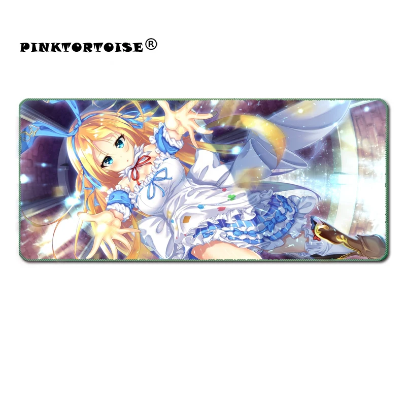 

PINKTORTOISE Anime Alice In Wonderl MousePad Large Locking Edge Speed Game Gamer gaming Mouse pad Soft CSGO Dota 2 Notebook mat