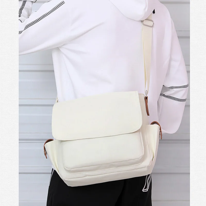 Men's Fashion Nylon Crossbody Bag Multifunctional Male Shoulder Messenger  Bags Large Satchels Business Bolsa Masculina XA292ZC