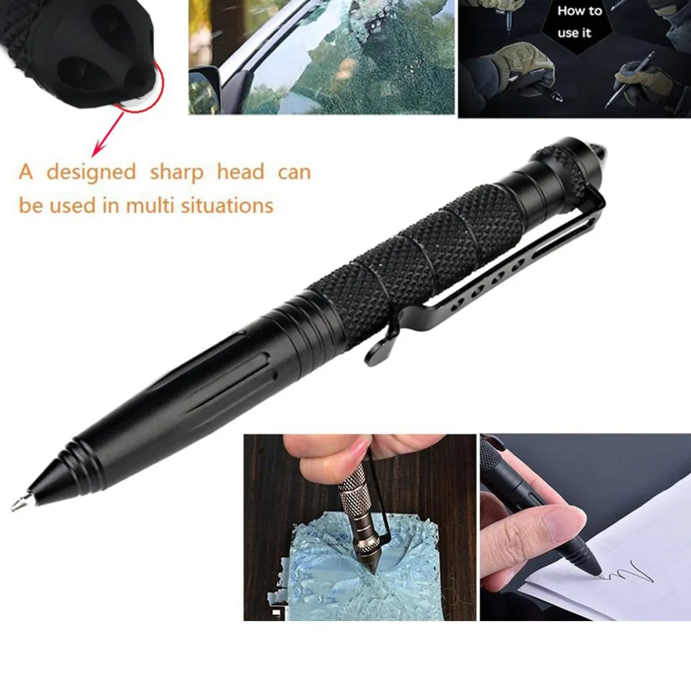 2 шт тактическая ручка для защиты авиационная алюминиевая противоскользящая тактическая ручка военного назначения 5 шт с запасным стеклом выключатели ручки Selfe Defense