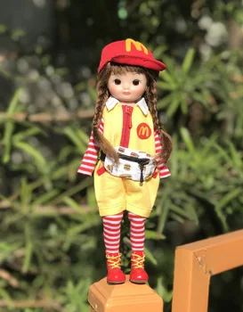 

Tonner Doll 8 inch High Betsy Doll with Mohair Wig and McDonalds Outfits Doll