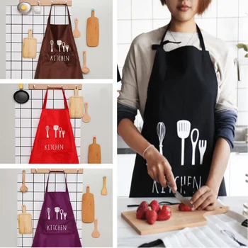 

PVC Brief Cooking Apron for Woman Men Chef Waiter Cafe Shop BBQ Hairdresser Sleeved Aprons Adult Bibs Kitchen Cleaning Tool