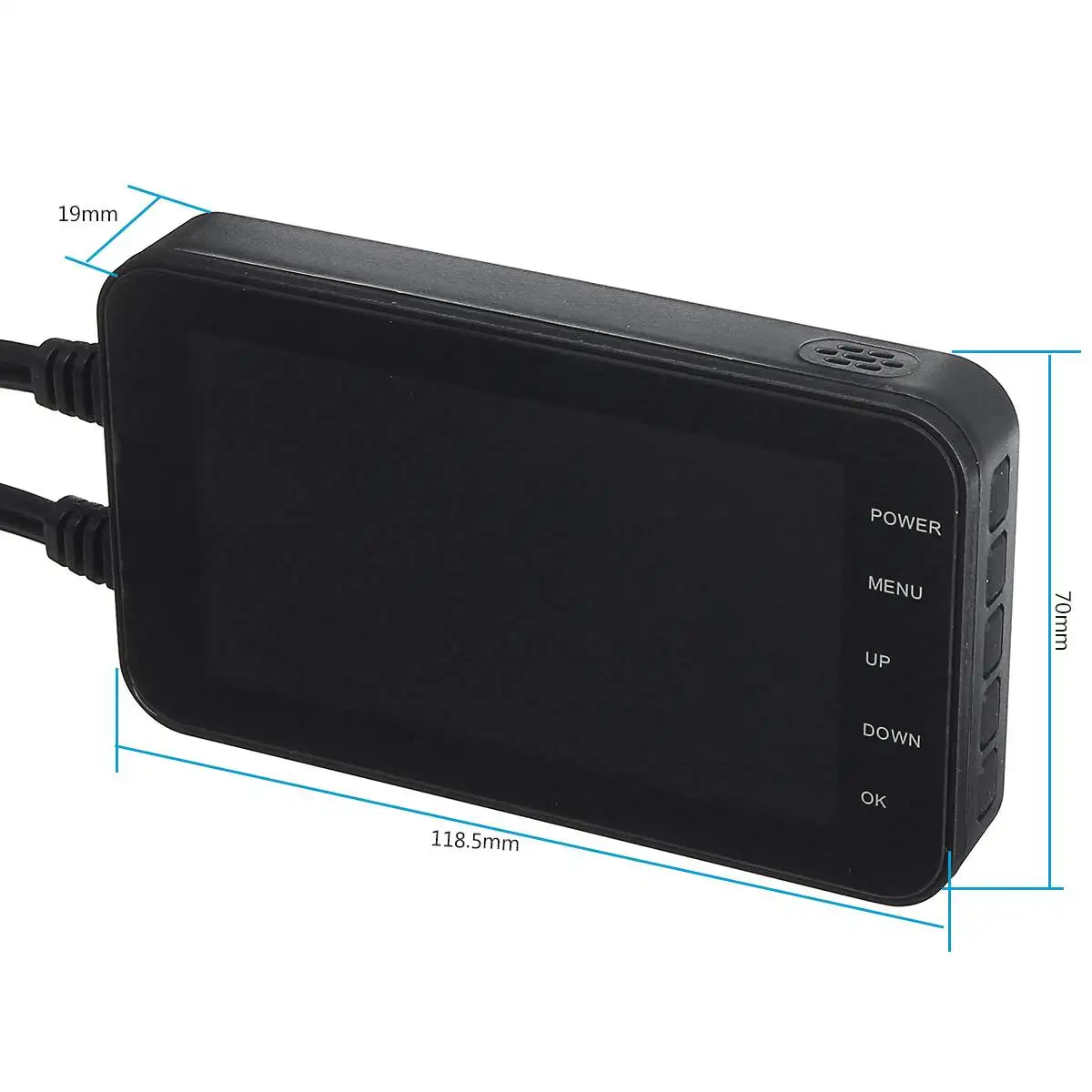 " HD 1080P мотоциклетный видеорегистратор Dashcam DVR фронтальная камера заднего вида wifi двойной объектив видеокамера Водонепроницаемая 140 градусов