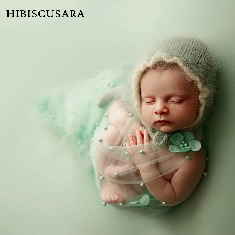 Сказочный шифоновый фон для фотосъемки новорожденных малышей s газовый цветок