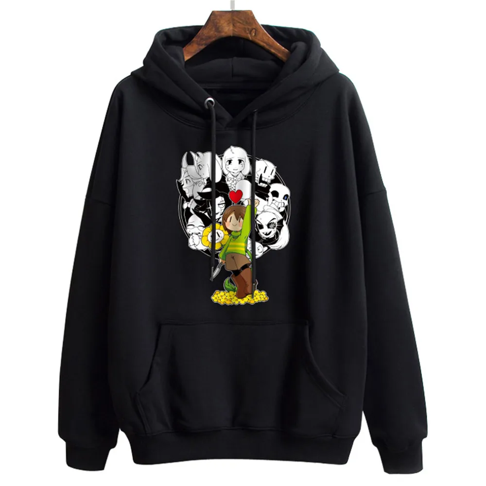 Игра Undertale мужские и женские толстовки толстое крутое хлопковое Пальто Пуловер