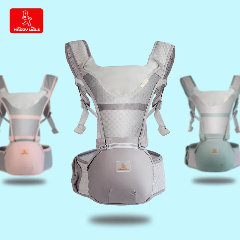 Happywalk Baby Carrier Хипсит(пояс для ношения ребенка) мягкое сиденье материал для здоровья эргономичная Сумка-кенгуру для ребенка четыре сезона