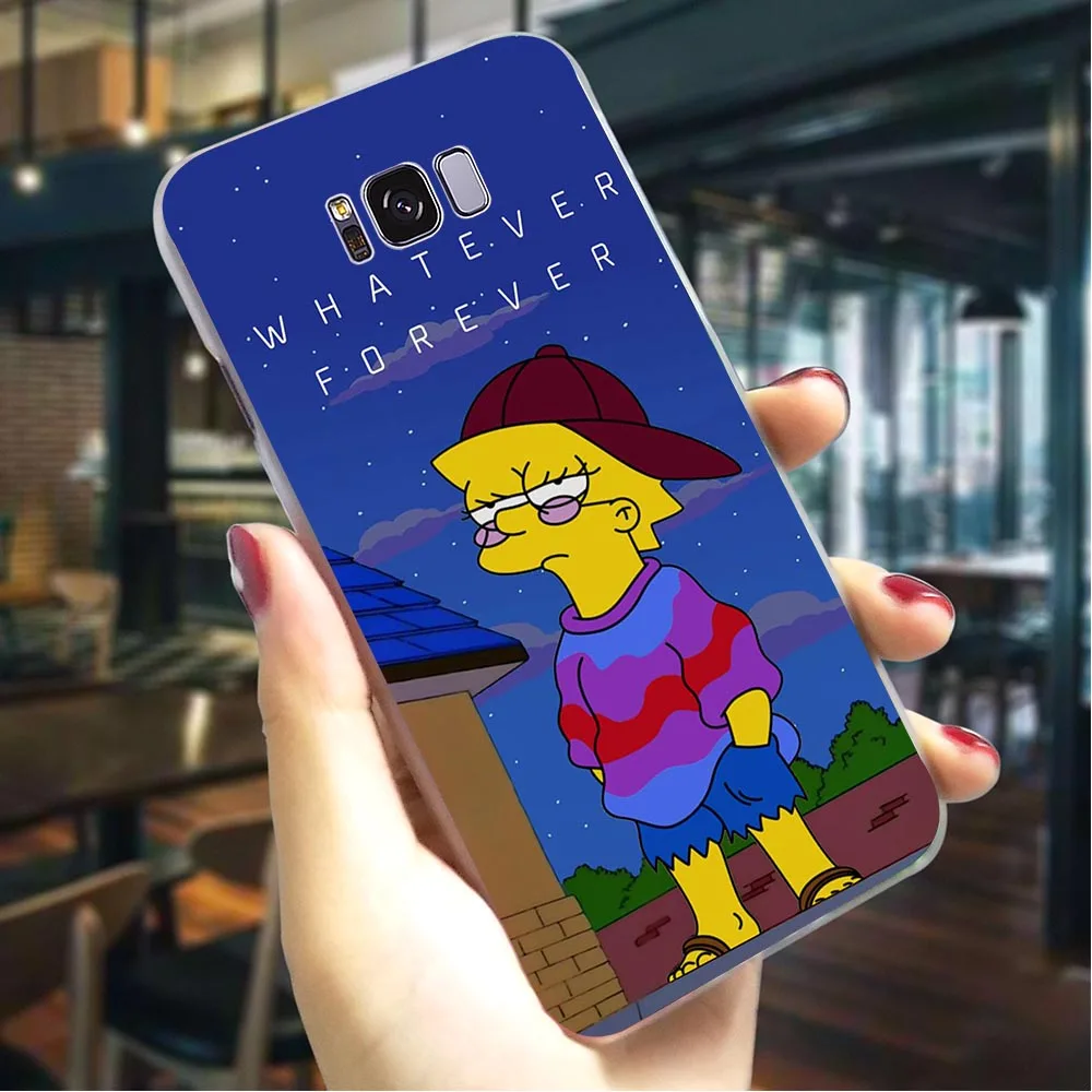 K2503708 Жесткий чехол с рисунком из аниме Симпсоны чехол для телефона Galaxy A6 чехол A3/A5 A6 A8 Плюс/A7 A9 A10 A20 A30 A40 A50 A60 A70 M40 - Цвет: K2503708