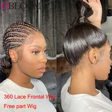 

28in 360 Lace Frontal Wig Straight 13*4 Lace Front Human Hair Wigs Brazilian Pre plucked Bleached Knots Wigs for Women Glueless