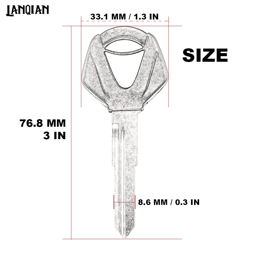 Для Yamaha YZF R1 YZF R6 MT-09 MT-07 MT-03 ключ и брелок ключа мотоцикла брелоки эмбрион неразрезанный брелок YZF R1 R6 MT 09 07 03