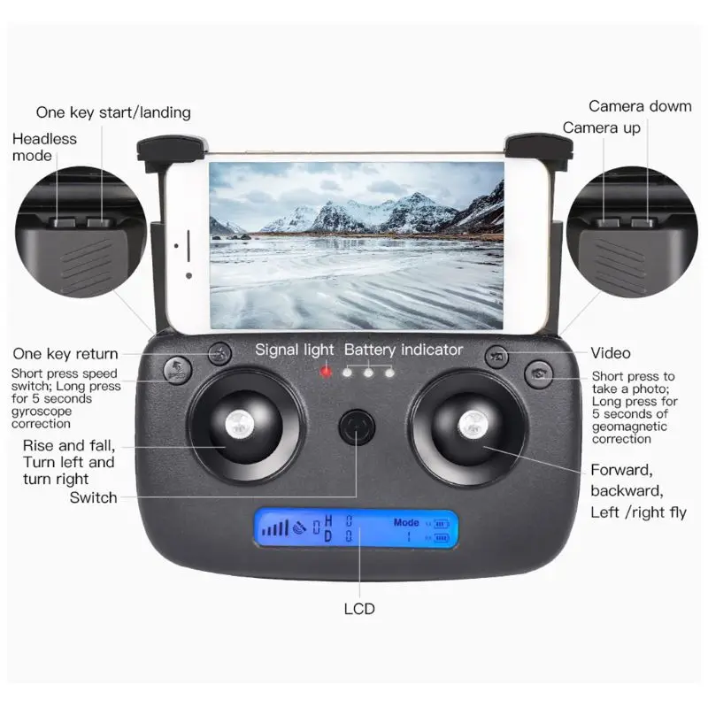 SG906 gps 5G wifi FPV 1080P камера селфи складной оптический поток позиционирования RC Дрон Квадрокоптер RTF
