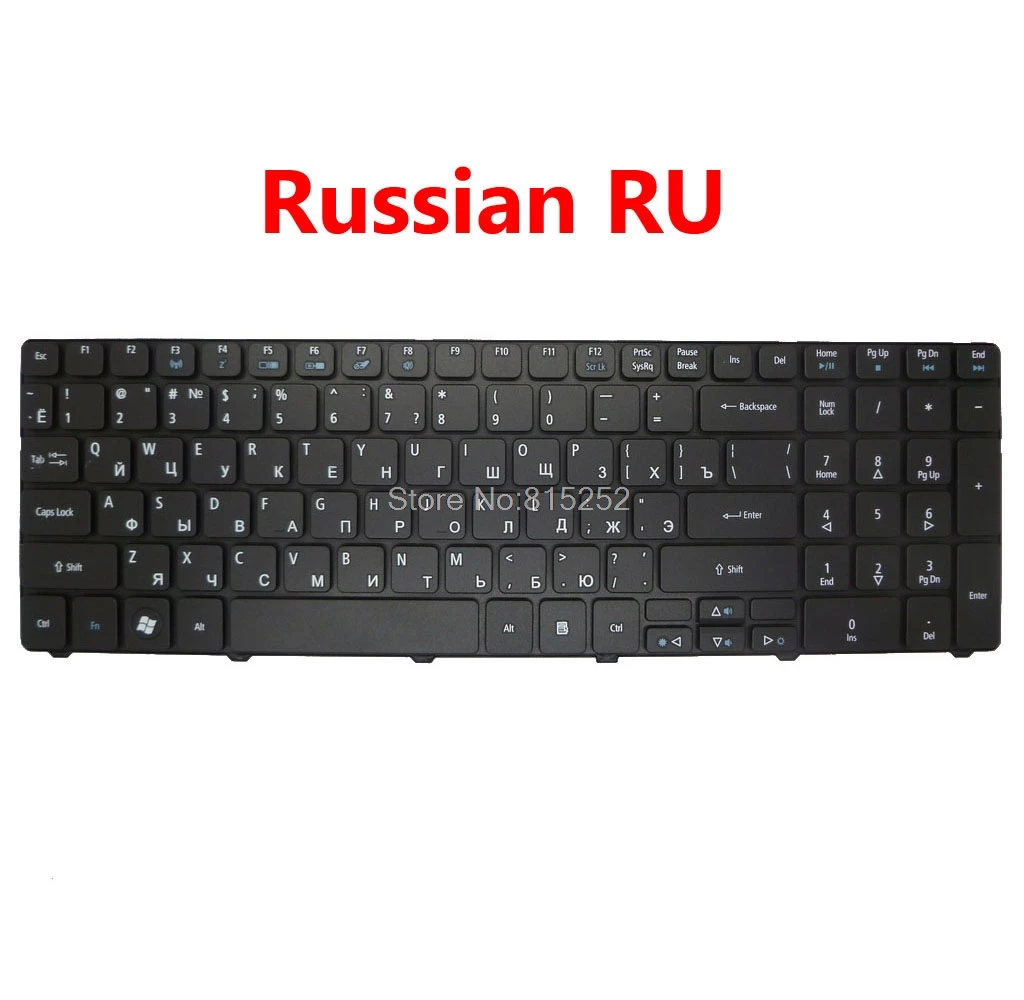 Клавиатура для ACER Aspire 5810 5810T G5810TZ 5810TG 5810TZG FR GR RU BE KB.I170A.154 KB.I170A.155 KB.I170A.164 KB.I170A.148 |