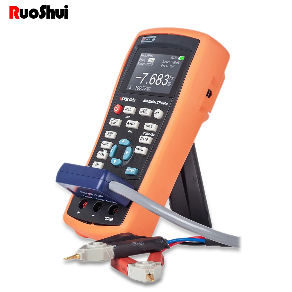 Многофункциональный ручной LCR Цифровой мостовой измеритель RuoShui 4080 4082