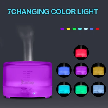 

500ML 14W WiFi Smart Humidifier US StandardElectric Ultrasonic Air Humidifier with Remote Control 7 Color Lights