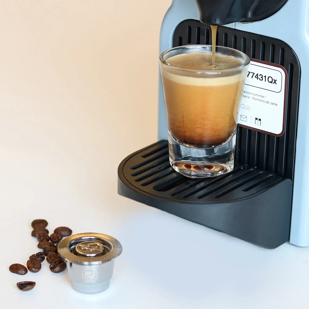 Кофейная капсула для Nespresso многоразового использования из нержавеющей стали с одноразовым фильтром для кофе DIY Macchiato Espresso