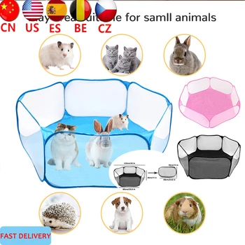 

Pet Playpen Portable Indoor / Outdoor Small Animal Cage Game Playground Fence for Hamster And Guinea- Pigs