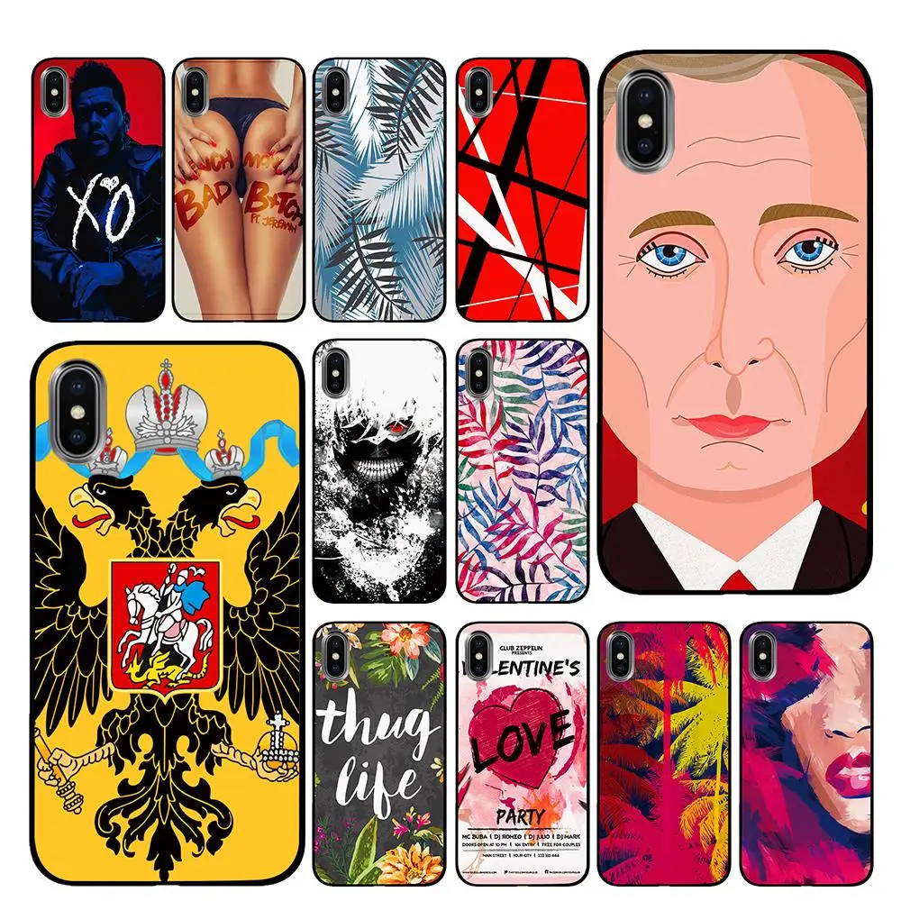 Камуфляжный Phantom черный чехол ТПУ для iPhone 5 5S 6 6s 7 8 Plus X XS XR 11 Pro Max | Мобильные