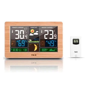 

Electronic Digital LCD Desk Clock Temperature Humidity Monitor Clock Thermometer Hygrometer Weather Forecast Table Clock