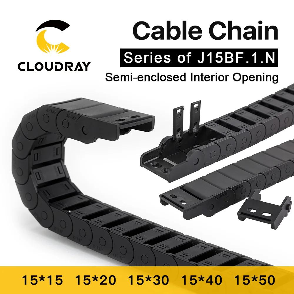 Полузакрытый кабель Cloudray 15x15 15x20 15x30 пластиковая Тяговая линия аксессуары для