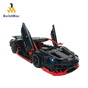 

BuildMOC RC Car The Lamborghiniis Roadster Power Function Car Building Blocks Bricks Kids Technic Toys 20091 MOC 12560