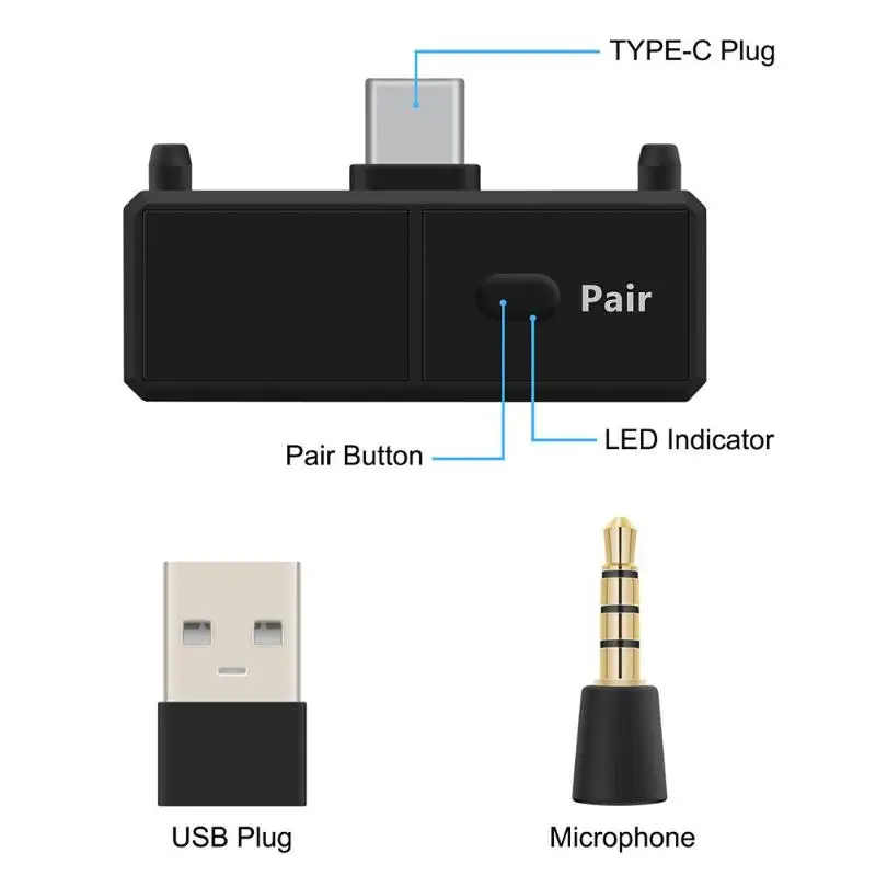 Прочный Bluetooth адаптер Многофункциональный Bluetooth 5,0 аудио передатчик USB приемник адаптер для пульта дистанционного управления Nintendo PS4 tv