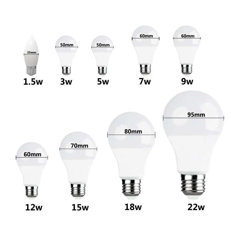 Лампы E27 светодиодные лампы нет мерцания 1.5 Вт 5 Вт 9 Вт 12 Вт 15 Вт 18 Вт 22 Вт Реальная полная мощность smd2835 лампада светодиодные лампы AC220V для внутреннего освещения