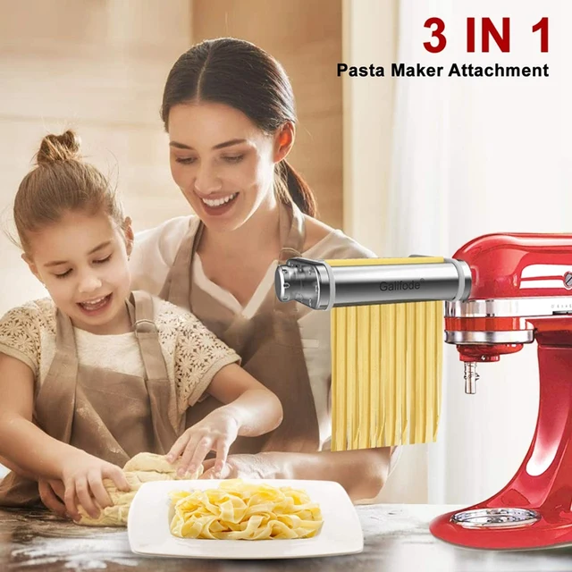 Galifode 3 1 -Ben Rozsdamentes Acél Tészta -Készítmény A Kitchenaid Állványkeverőkhöz, Tésztahengerekhez, Spagetti Vágóhoz - Image 5