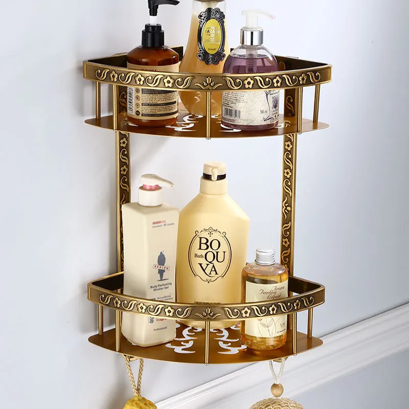 Металлическая антикварная резная вешалка для полотенец алюминиевые полки душа