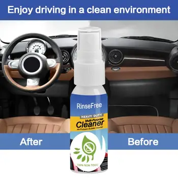 

30ML Automobile Interior Cleaning Leather Seat Wash Car Window Glass Cleaner Maintenance Plastic Foam Agent Car Accessories home