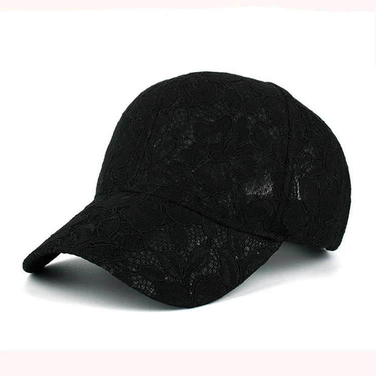 Dilidala Ladies Embroidery Baseball Cap Fashion Casual Outdoor Leisure Cap Korean Solid Lace Flower Sun Hat Baseball Cap Women