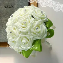 Свадебный букет невесты романтические шелковые искусственные Свадебные букеты Розы Свадебные цветы Свадебные букеты SPH07