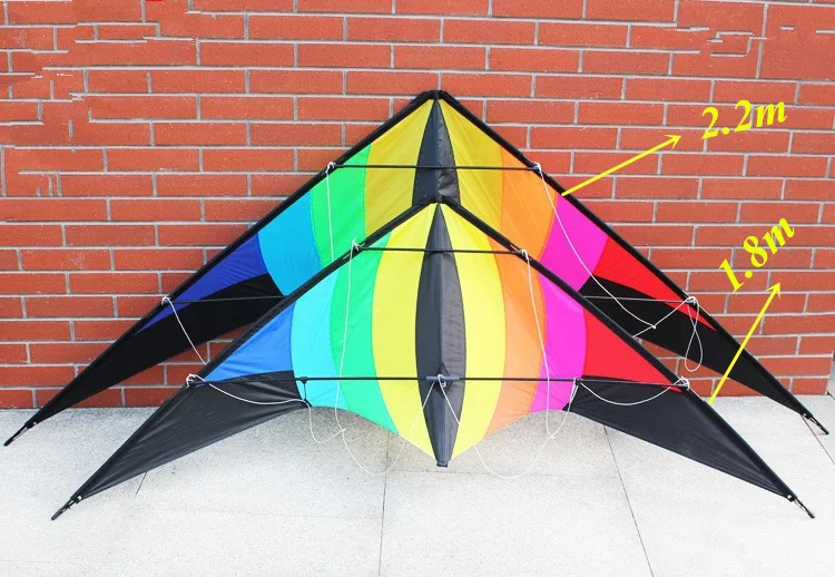Outdoor Fun Sports 2.2m Power Dual Line Stunt Kite Good  Flying 4
