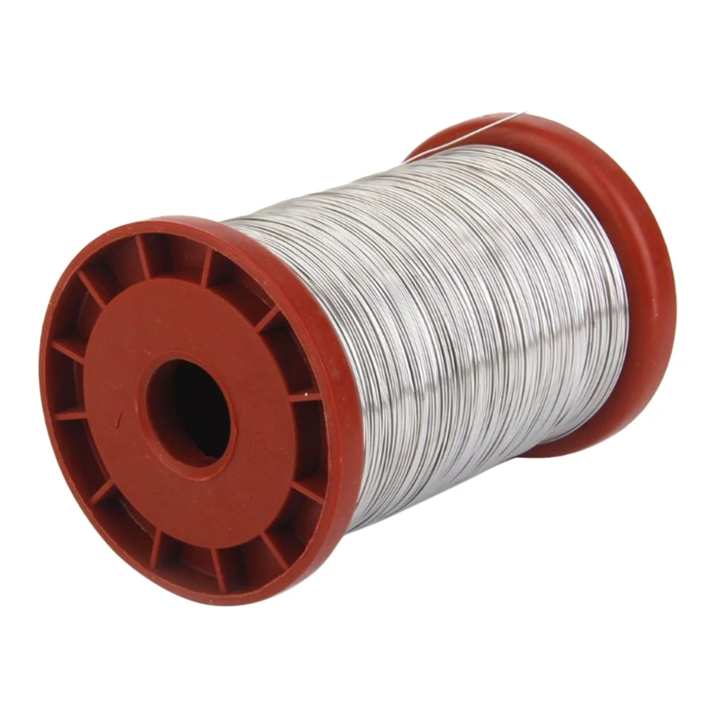 0.5mm 500G Stainless Steel Wire for Beekeeping Beehive Frames Tool 1 Roll, High Quality and long service life, Color Random,